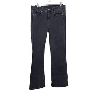 GAP Baby Boot Jeans Womens 27/4P Black Mid Rise Bootcut Stretch Washed Black